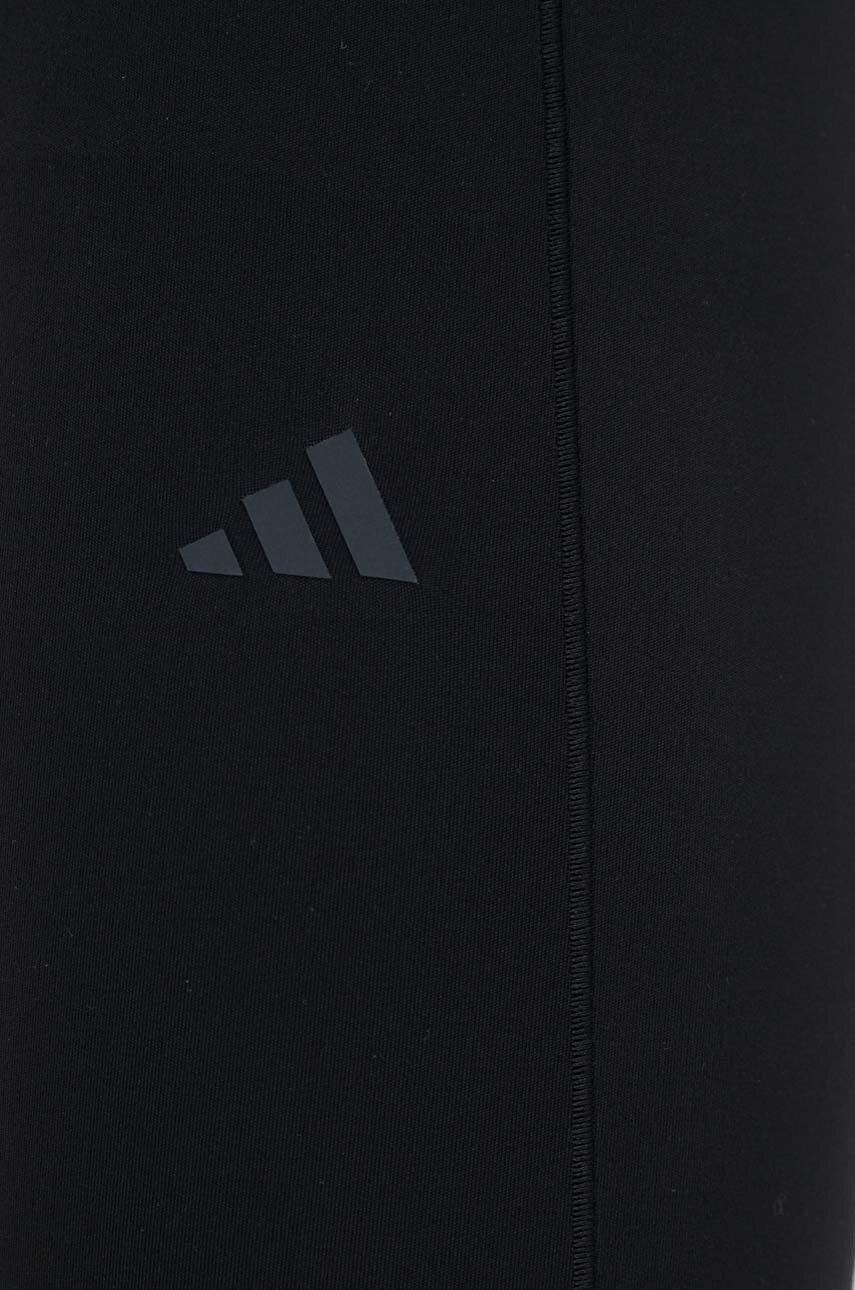 Легінси для тренувань adidas Performance колір чорний однотонні 
