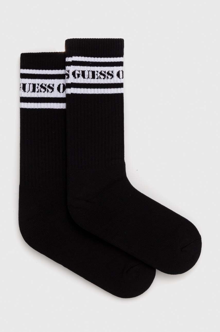 Levně Ponožky Guess Originals pánské, černá barva