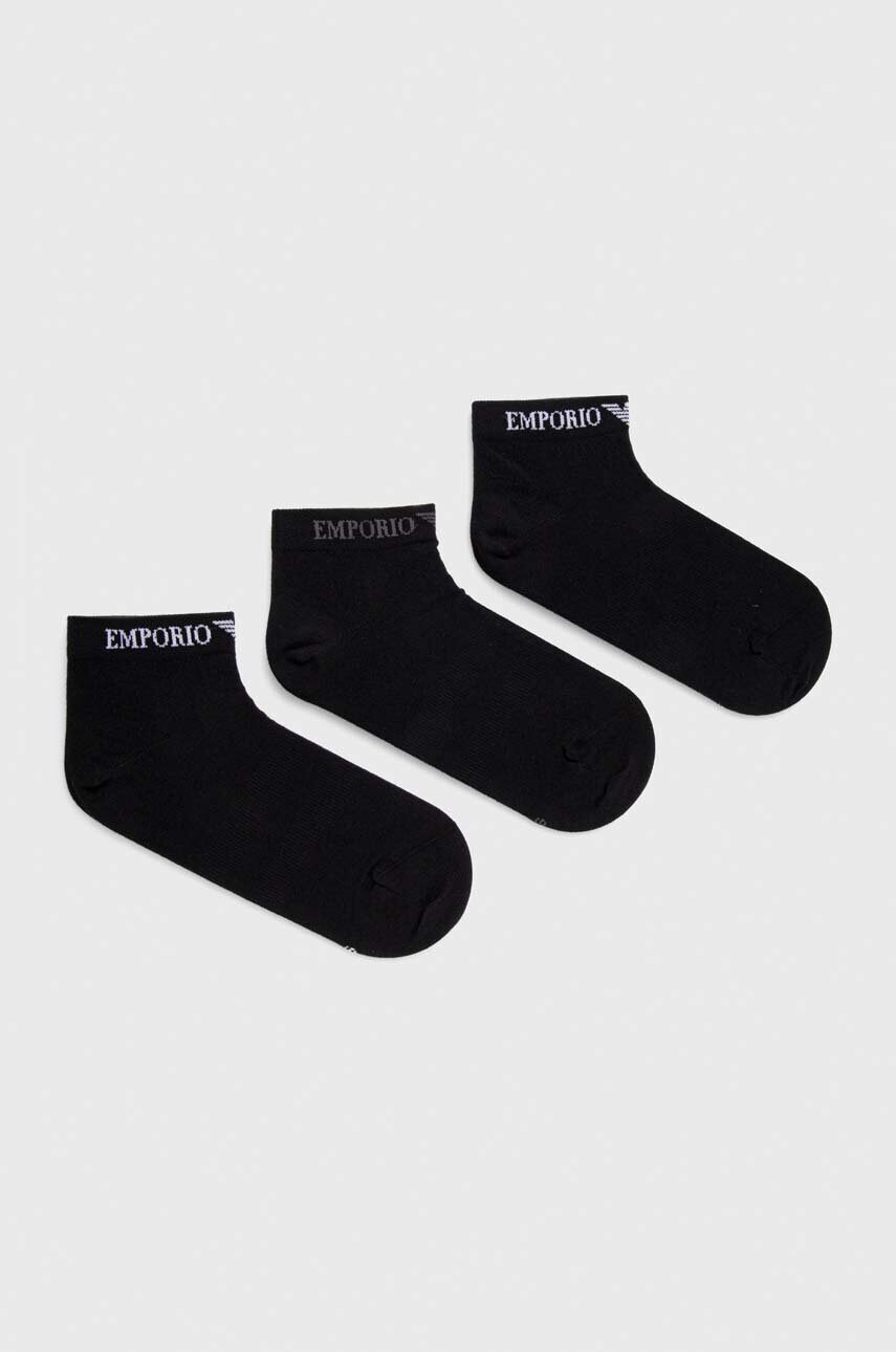 

Шкарпетки Emporio Armani Underwear 3-pack чоловічі колір чорний
