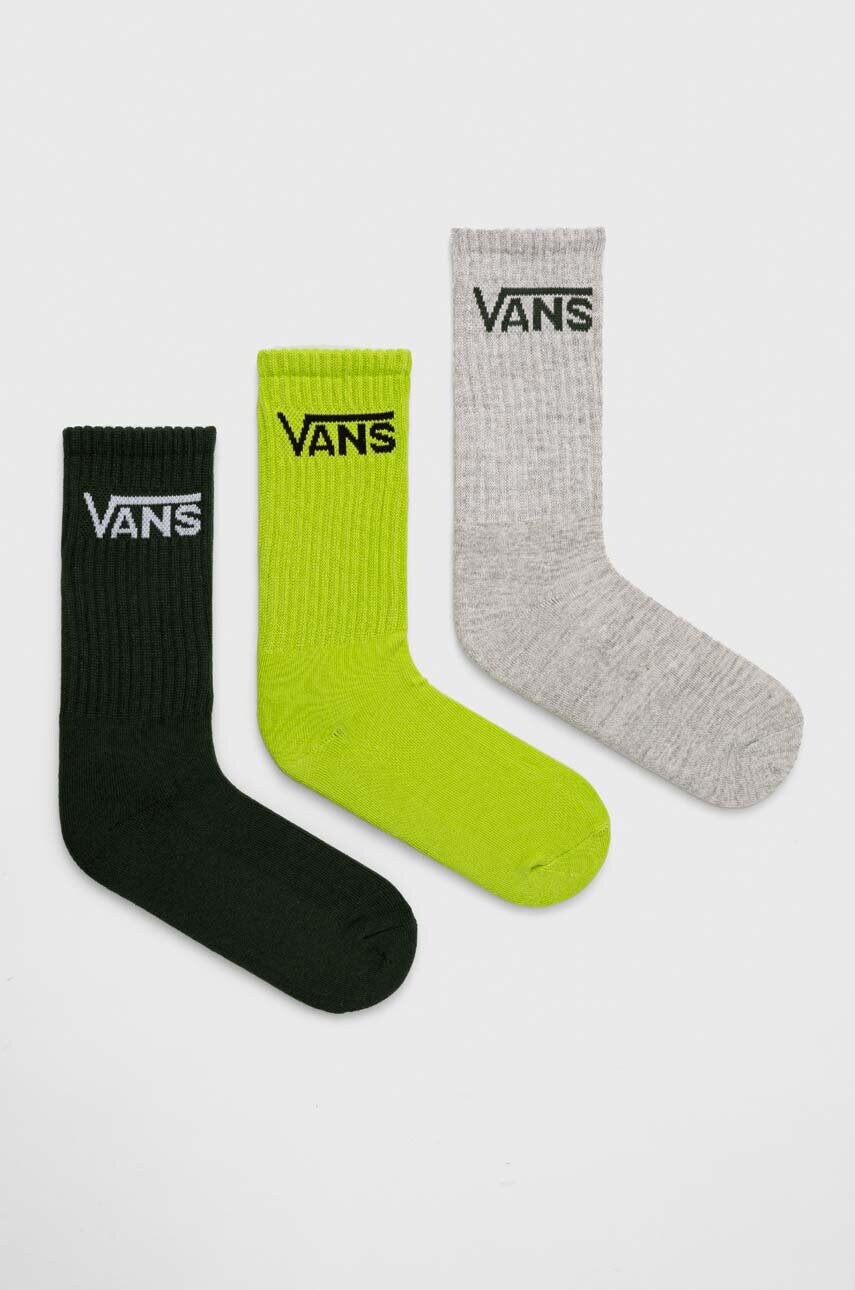 

Чорапи Vans (3 броя) в зелено, Зелен