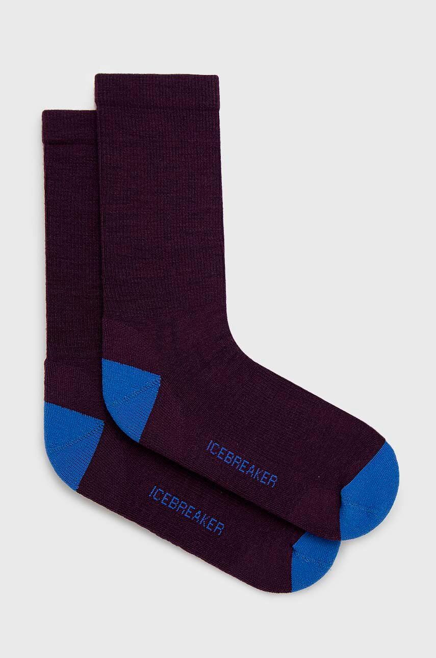 Ponožky Icebreaker Lifestyle - fialová - 64 % Merino vlna