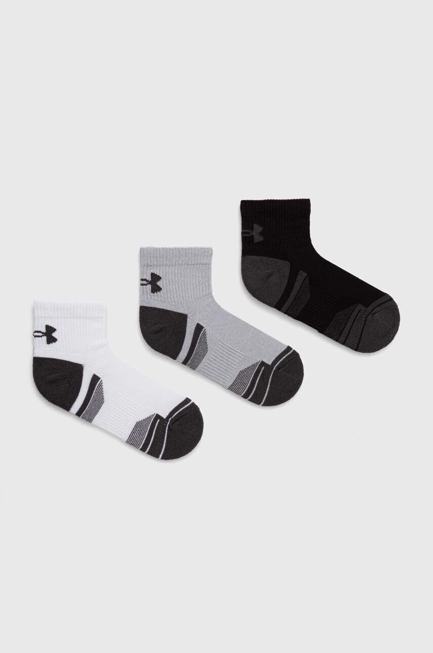 Levně Ponožky Under Armour 3-pack pánské, šedá barva, 1379510