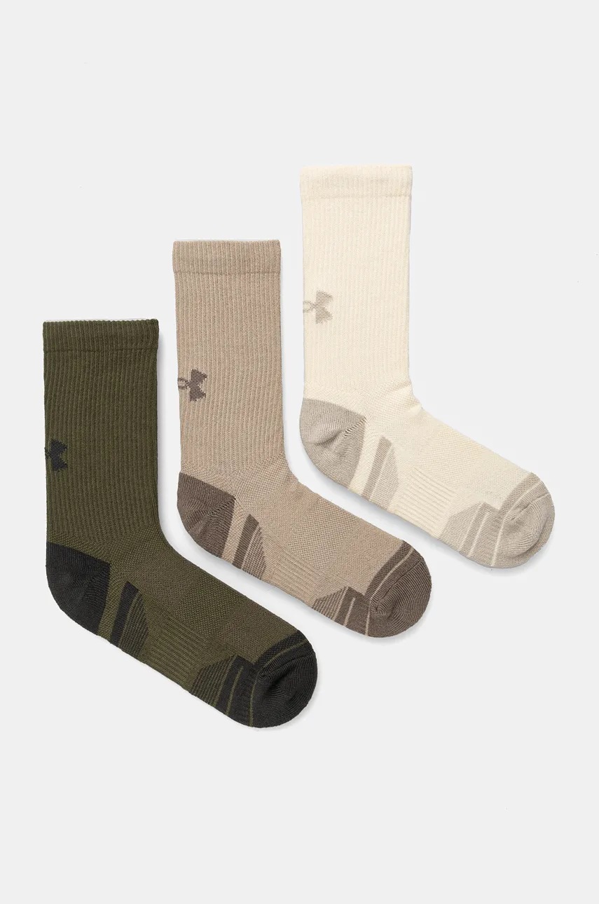 

Чорапи Under Armour (3 броя) в зелено, Зелен