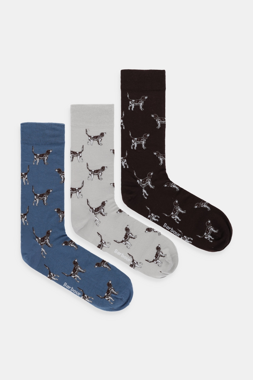 Levně Ponožky Barbour 3-pack pánské