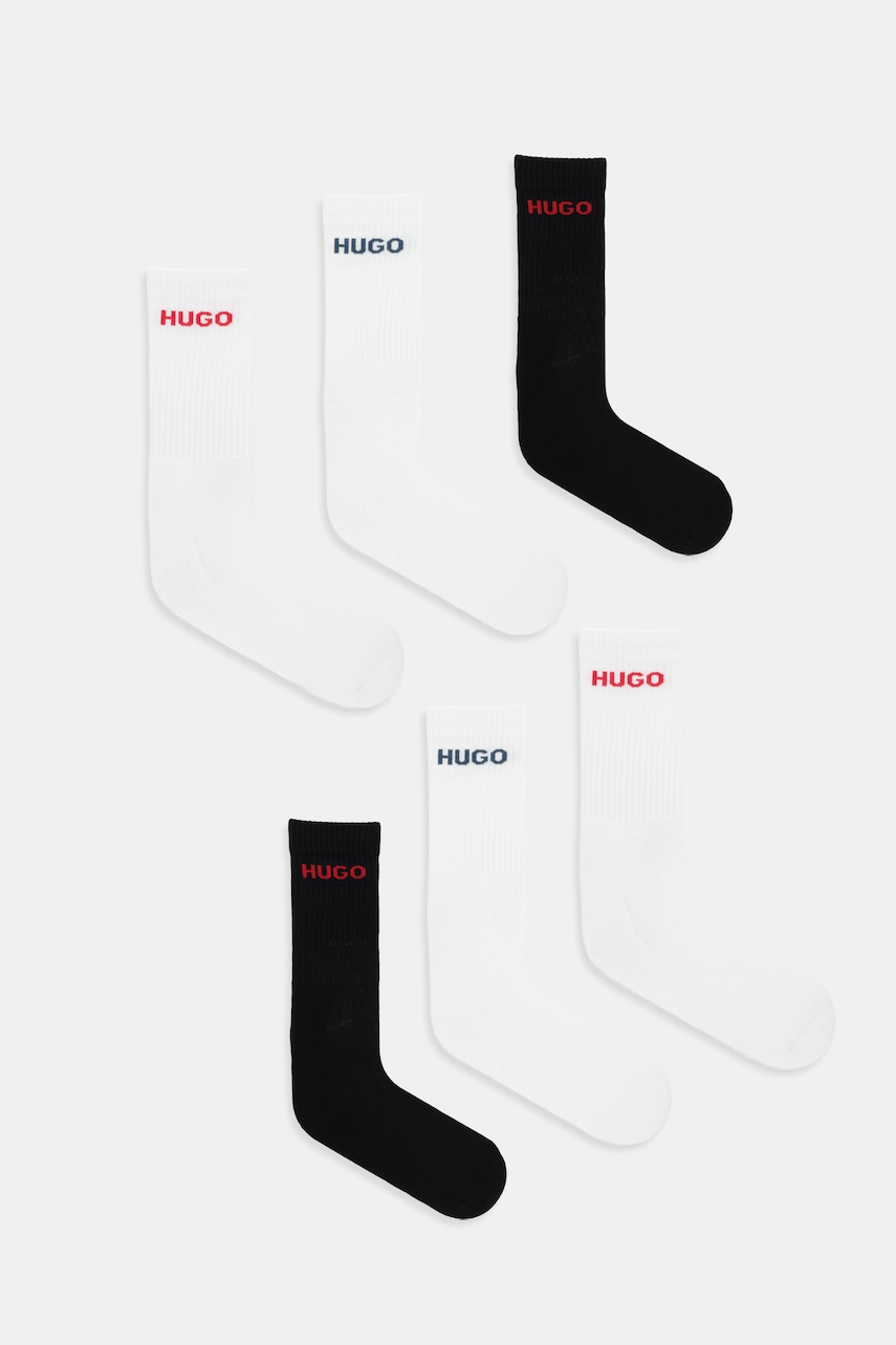 Κάλτσες HUGO 6P QS RIB LOGO CC 6-pack