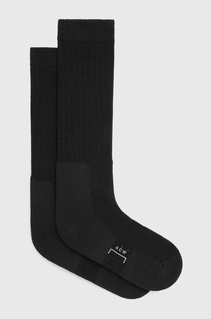 A-COLD-WALL* șosete LONG ARMY SOCK bărbați, culoarea negru ACWMSK036