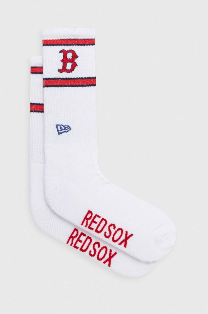 Levně Ponožky New Era pánské, bílá barva, BOSTON RED SOX