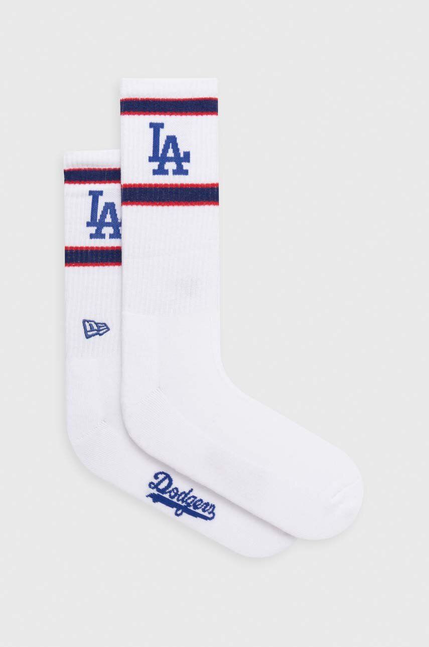 Ponožky New Era pánské, bílá barva, LOS ANGELES DODGERS