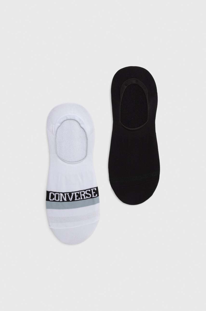 Levně Ponožky Converse 2-pack pánské, bílá barva