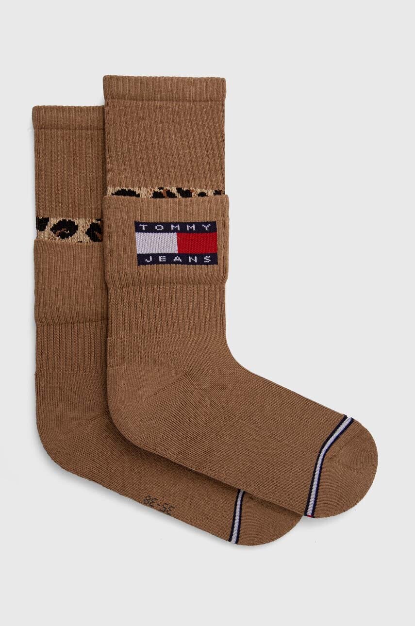 

Шкарпетки Tommy Jeans колір коричневий