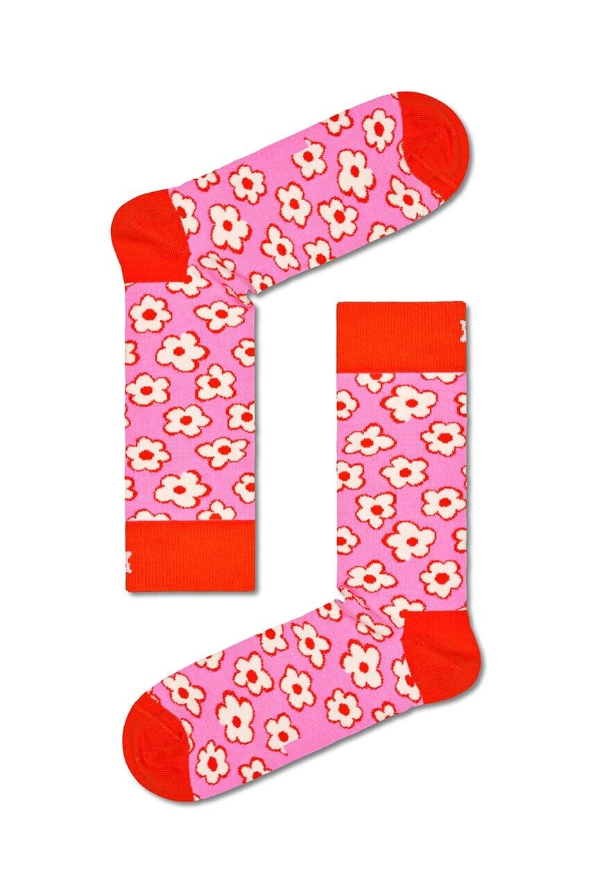

Носки Happy Socks Flower Sock цвет розовый
