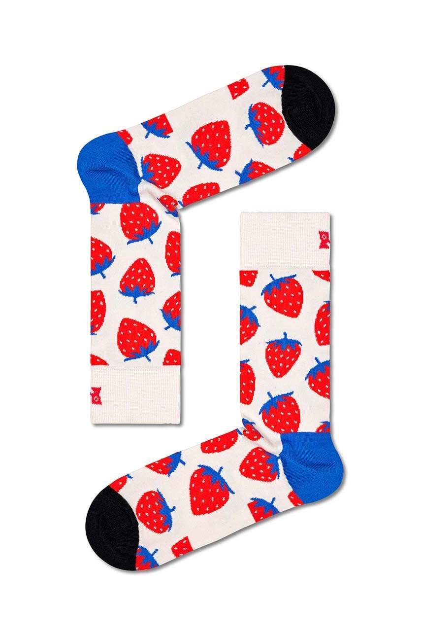 

Шкарпетки Happy Socks Strawberry Sock колір білий