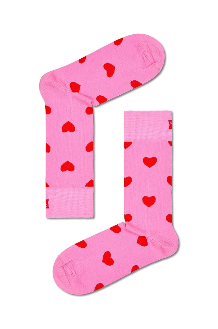 

Шкарпетки Happy Socks Heart Sock колір рожевий