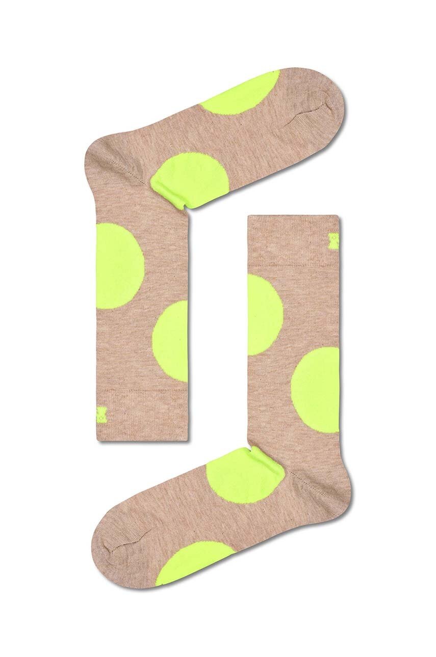 

Шкарпетки Happy Socks Jumbo Dot Sock колір бежевий