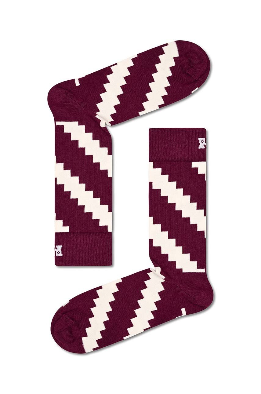 

Шкарпетки Happy Socks Ladder Sock колір бордовий