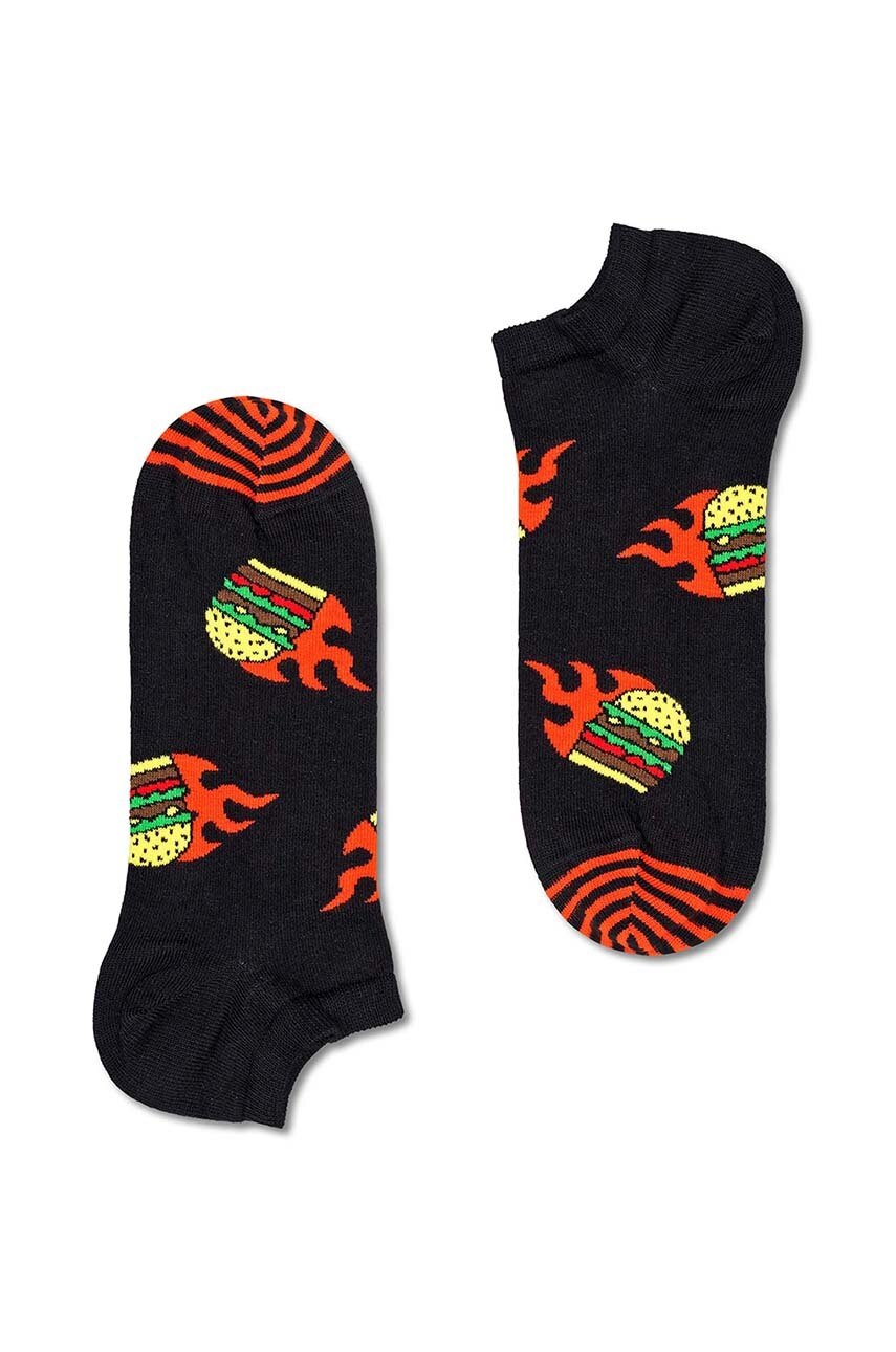 

Шкарпетки Happy Socks Flaming Burger Low Sock колір чорний