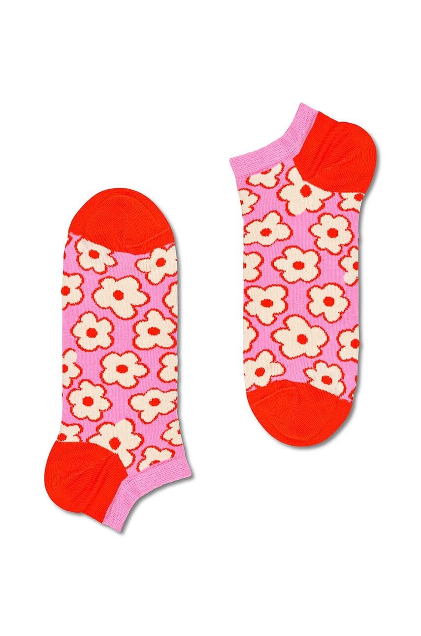 

Носки Happy Socks Flower Low Sock цвет розовый