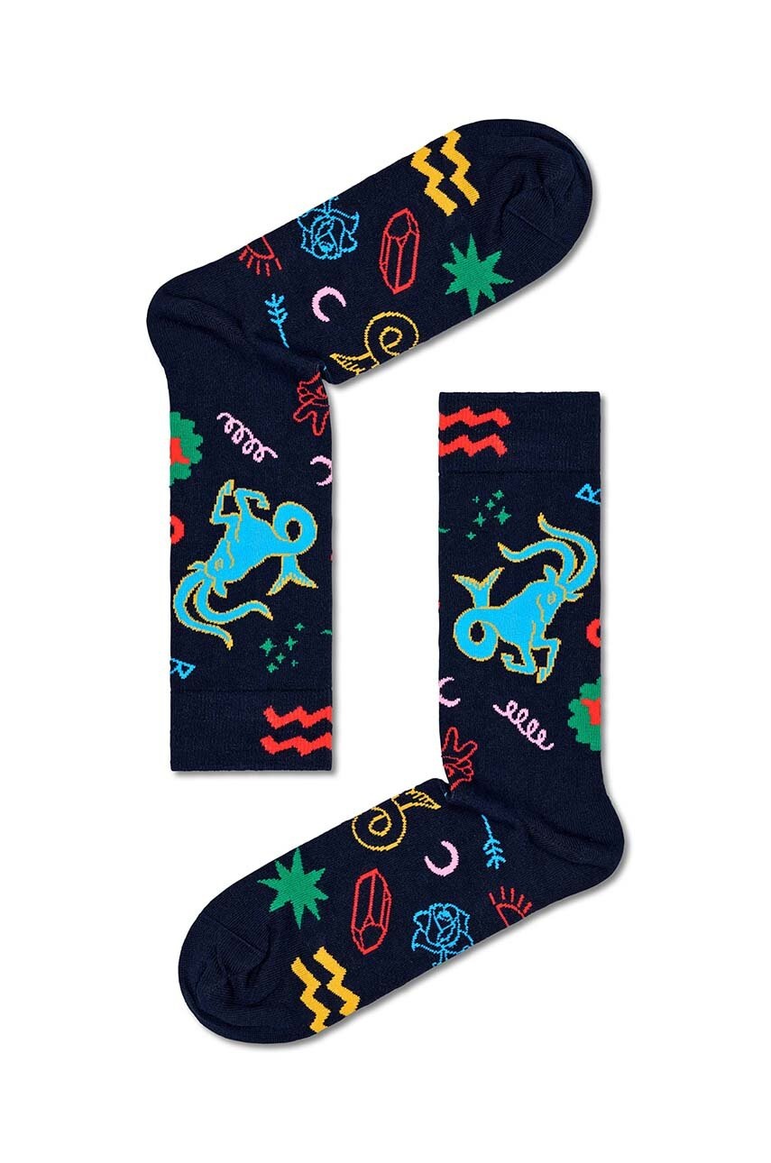 

Чорапи Happy Socks Zodiac Capricorn в тъмносиньо, Тъмносин