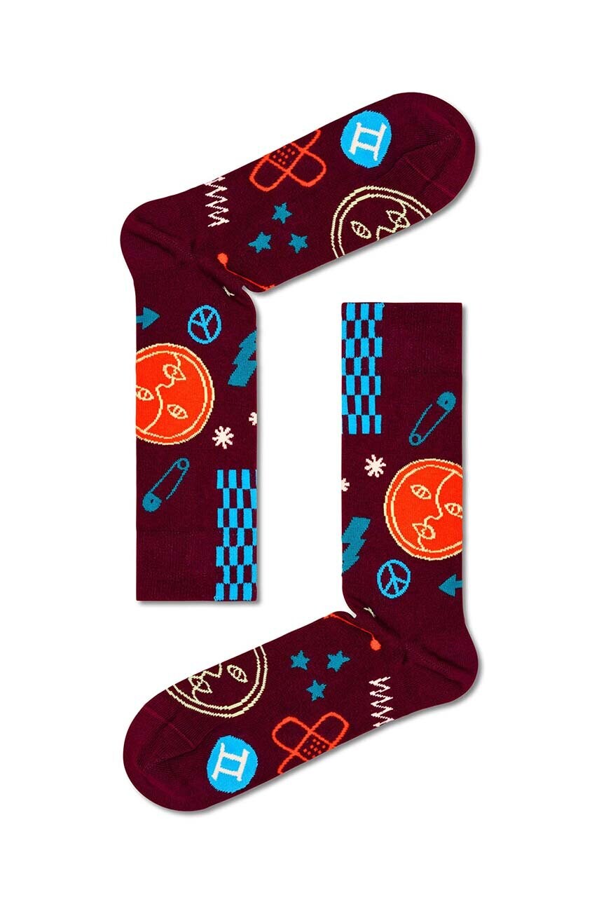

Шкарпетки Happy Socks Zodiac Gemini колір бордовий