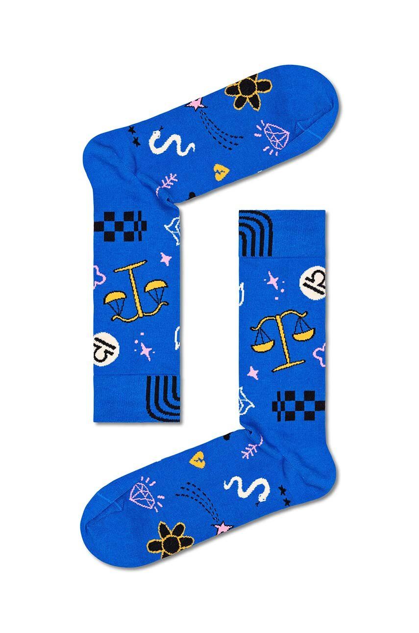 Ponožky Happy Socks Zodiac Libra - modrá - 73 % Modal