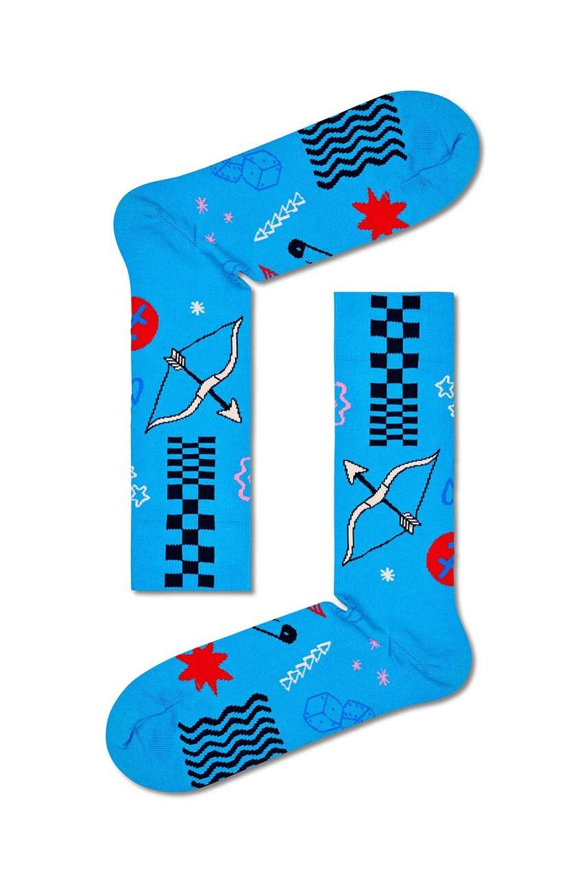 Ponožky Happy Socks Zodiac Sagittarius tyrkysová barva - tyrkysová - 73 % Modal