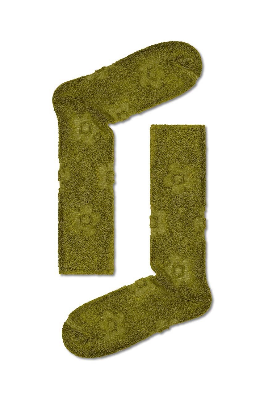 

Носки Happy Socks Fluffy Flower Crew Sock цвет зелёный