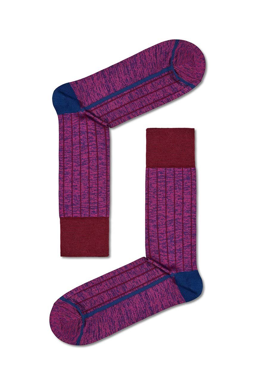 Levně Ponožky Happy Socks Dressed Minimal Compact Sock fialová barva