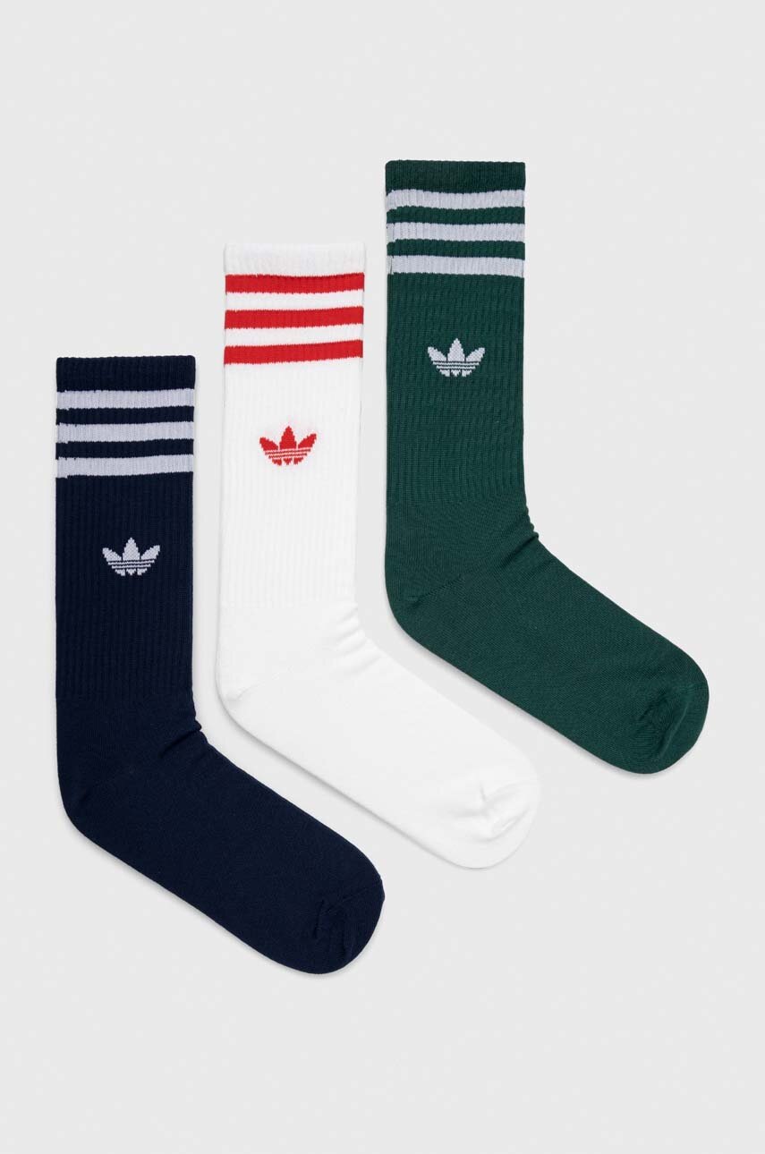 

Чорапи adidas Originals (3 броя) в бяло, Бял