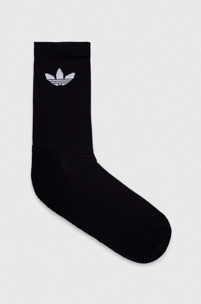 Levně Ponožky adidas Originals 3-pack černá barva, IJ5613