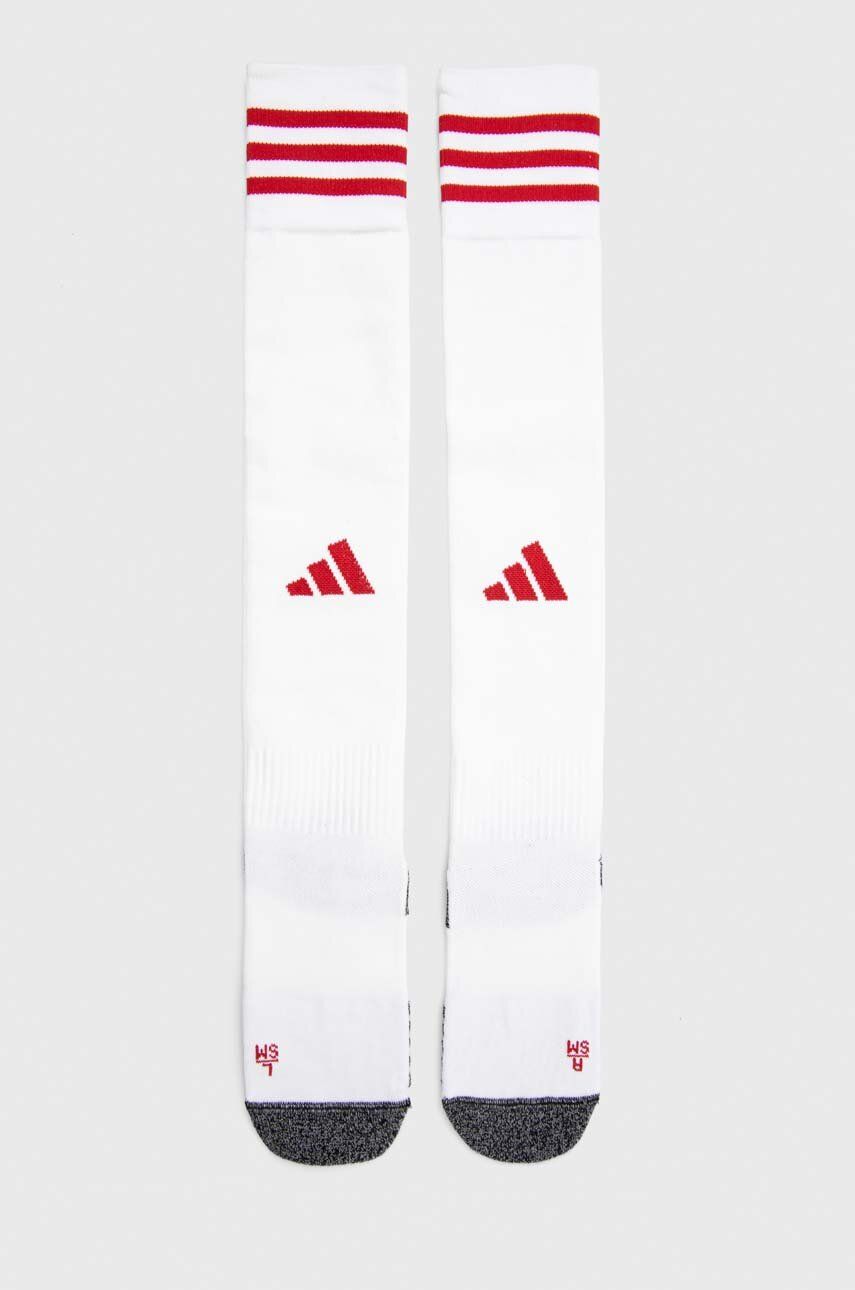 Fotbalové štrupny adidas Performance Adi 23 - bílá - 84 % Recyklovaný polyester