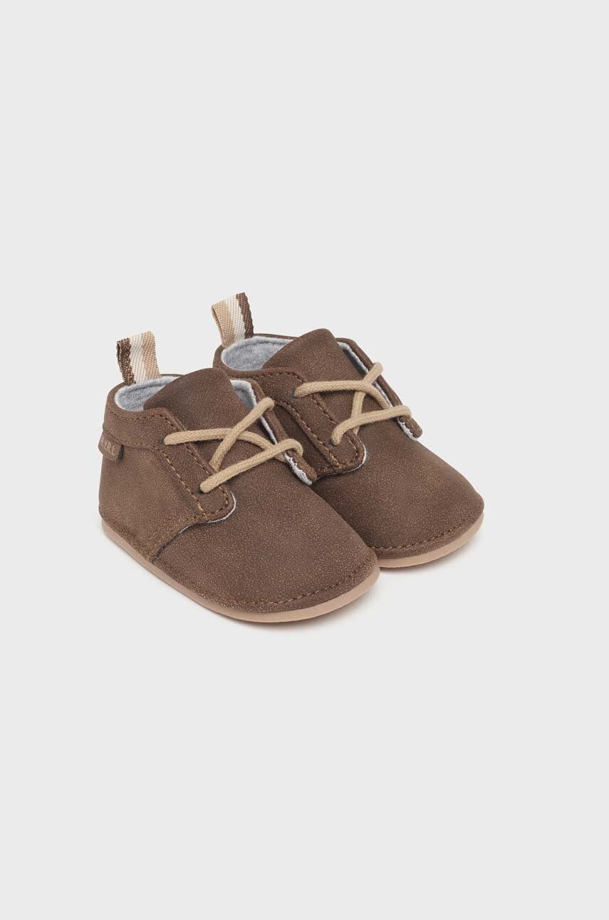 Mayoral Newborn Pantofi Pentru Bebelusi Culoarea Maro