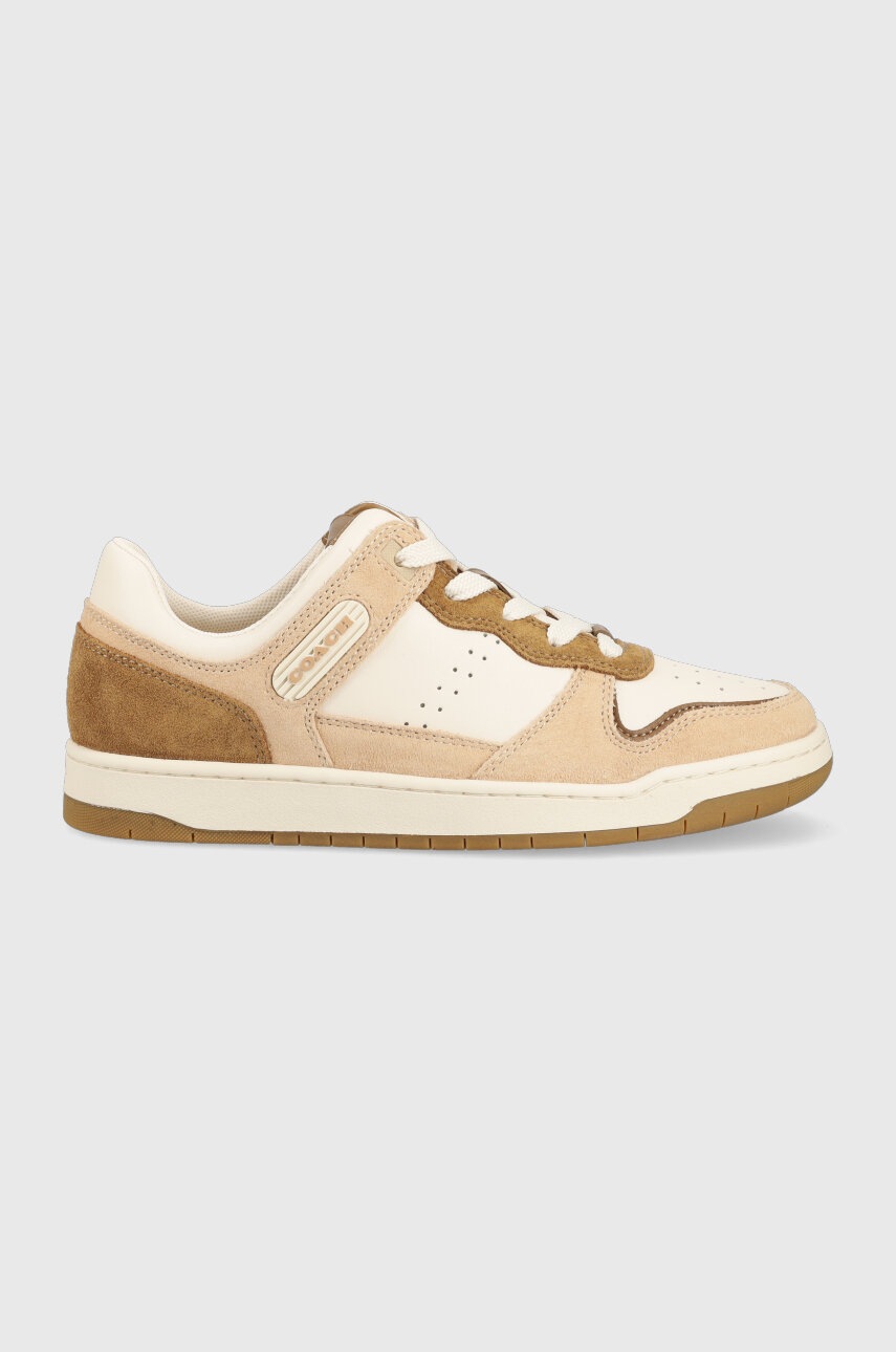 Sneakers boty Coach C201 béžová barva, CK091