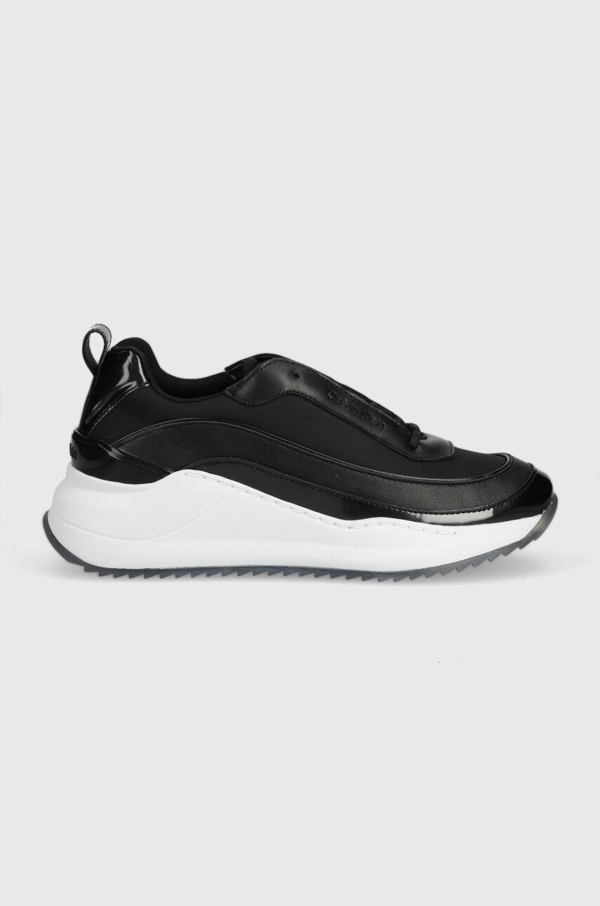 Levně Sneakers boty Calvin Klein CHUNKY INTERNAL WEDG černá barva, HW0HW01552