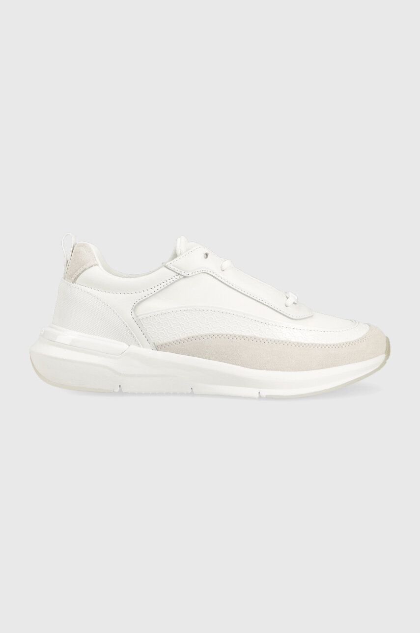 Sneakers boty Calvin Klein FLEXI RUNNER LACE UP bílá barva, HW0HW01581 - bílá -  Svršek: Umělá 