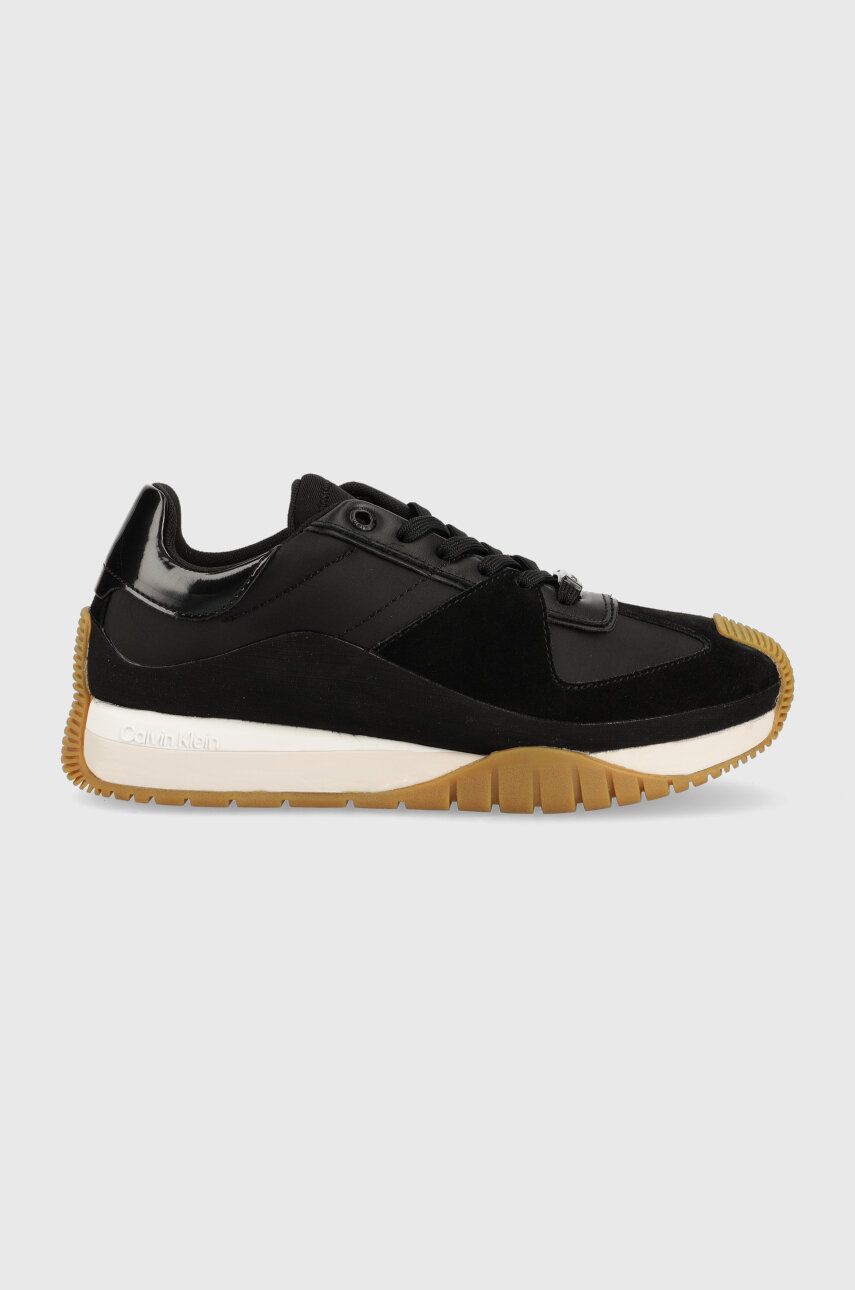 Levně Sneakers boty Calvin Klein ORIGIN RUNNER LACE U černá barva, HW0HW01627