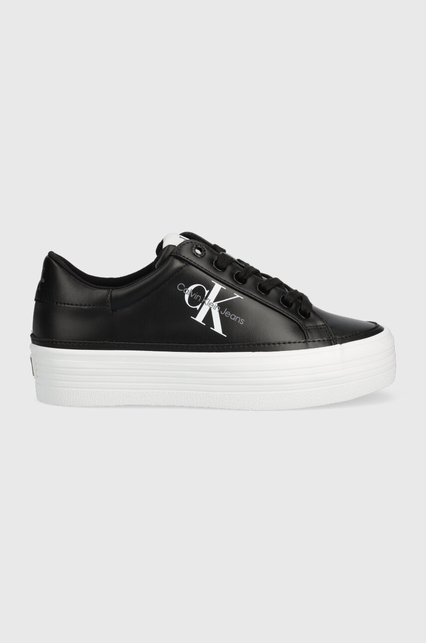 

Маратонки Calvin Klein Jeans VULC FLATFORM LACEUP в черно YW0YW01037, Черен