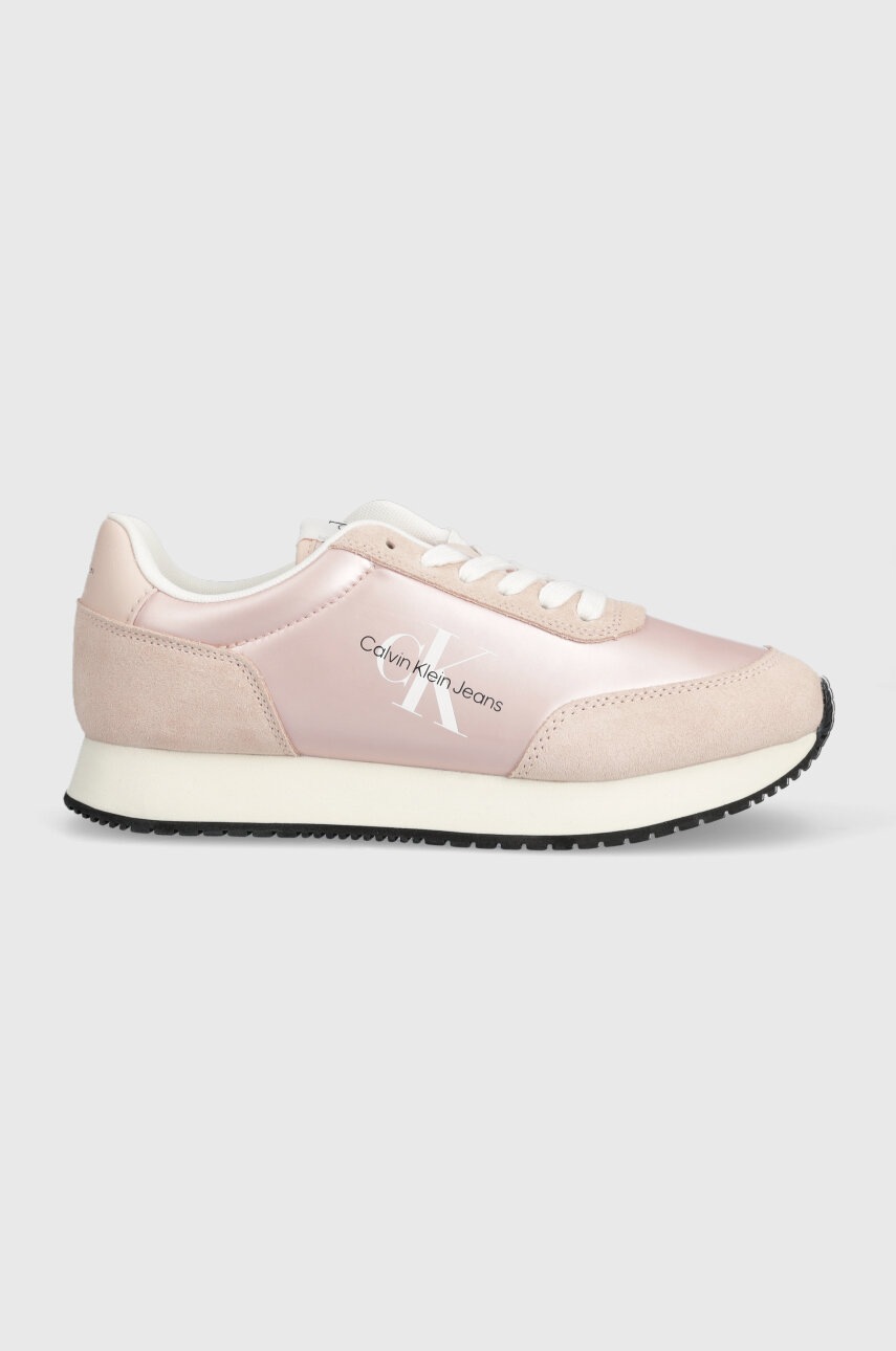 

Маратонки Calvin Klein Jeans RETRO RUNNER LOW LAC в розово YW0YW01056, Розов