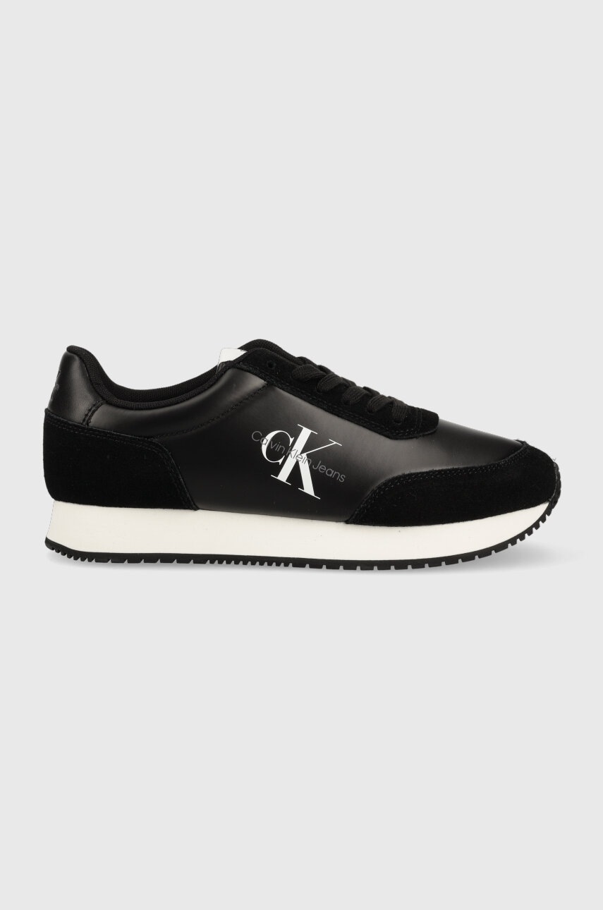 

Маратонки Calvin Klein Jeans RETRO RUNNER LOW LAC в черно YW0YW01056, Черен