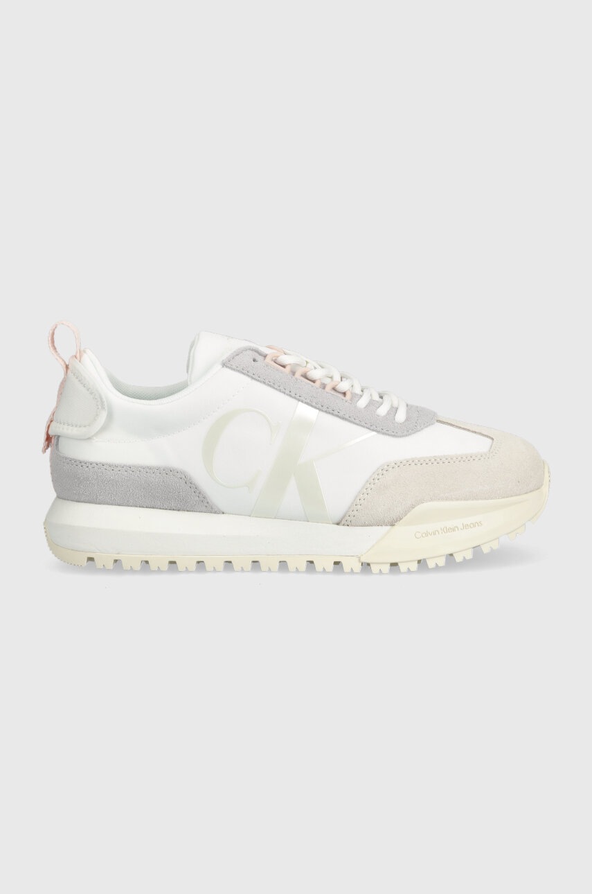 

Маратонки Calvin Klein Jeans TOOTHY RUNNER LACEUP в бяло YW0YW01100, Бял