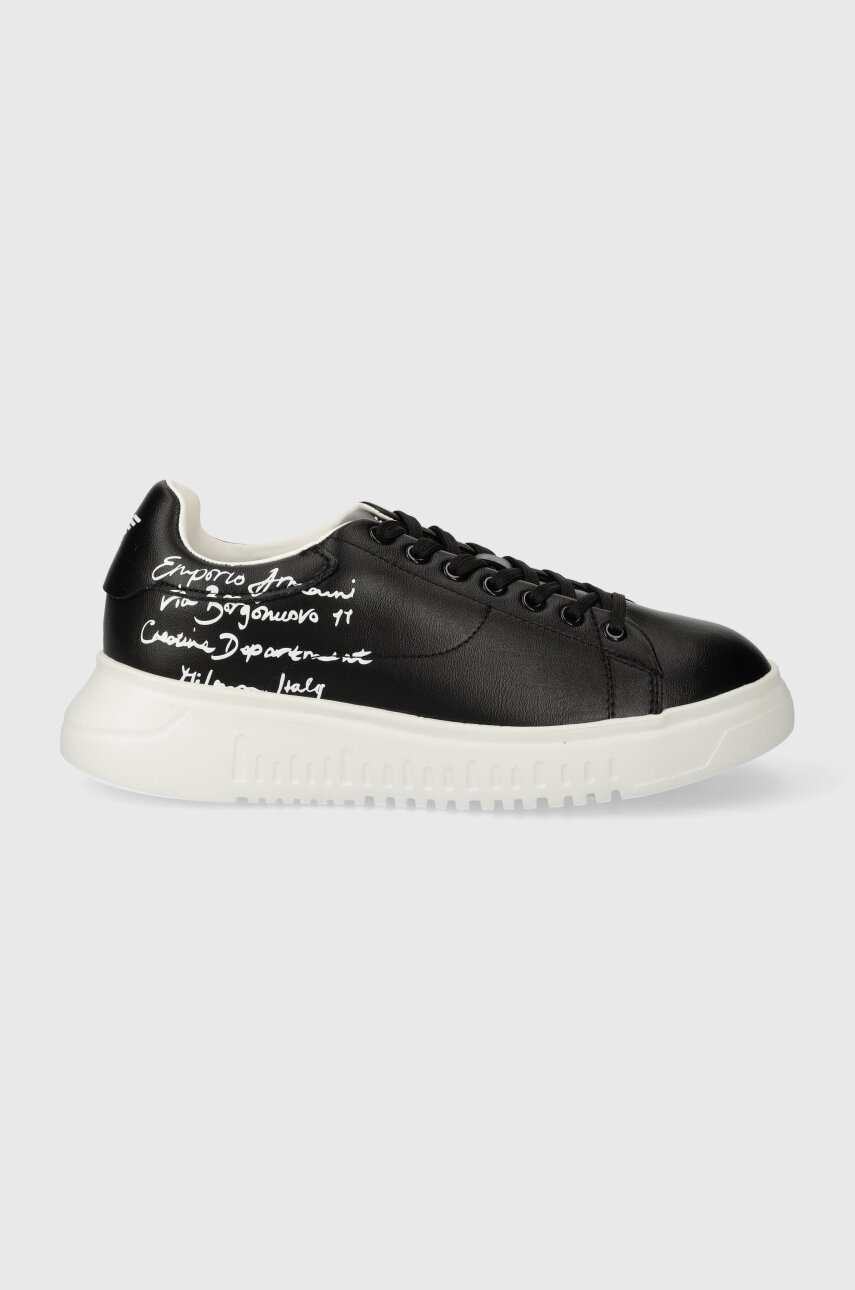 Emporio Armani sneakers din piele culoarea negru, X3X024 XN894 A120