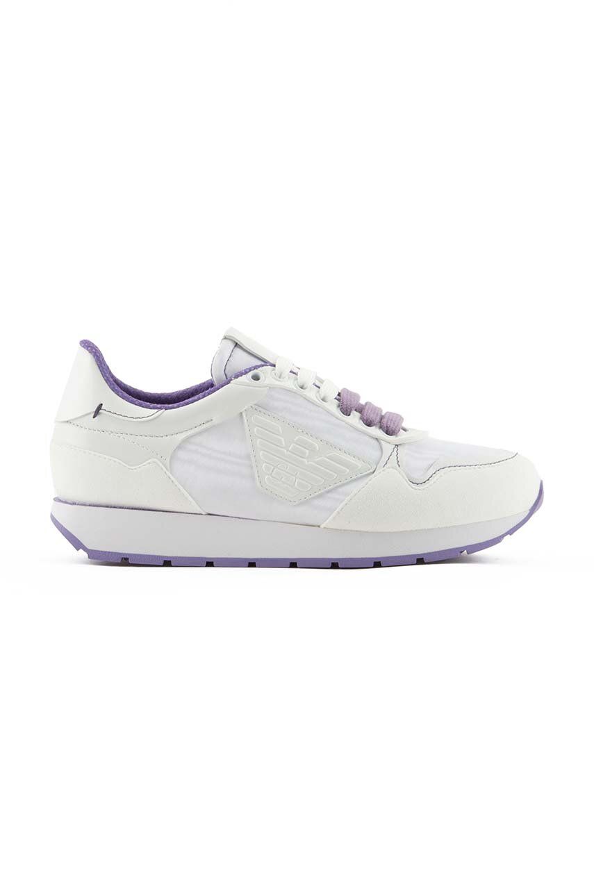 Sneakers boty Emporio Armani bílá barva, X3X179 XN906 00001 - bílá -  Svršek: Textilní materiál