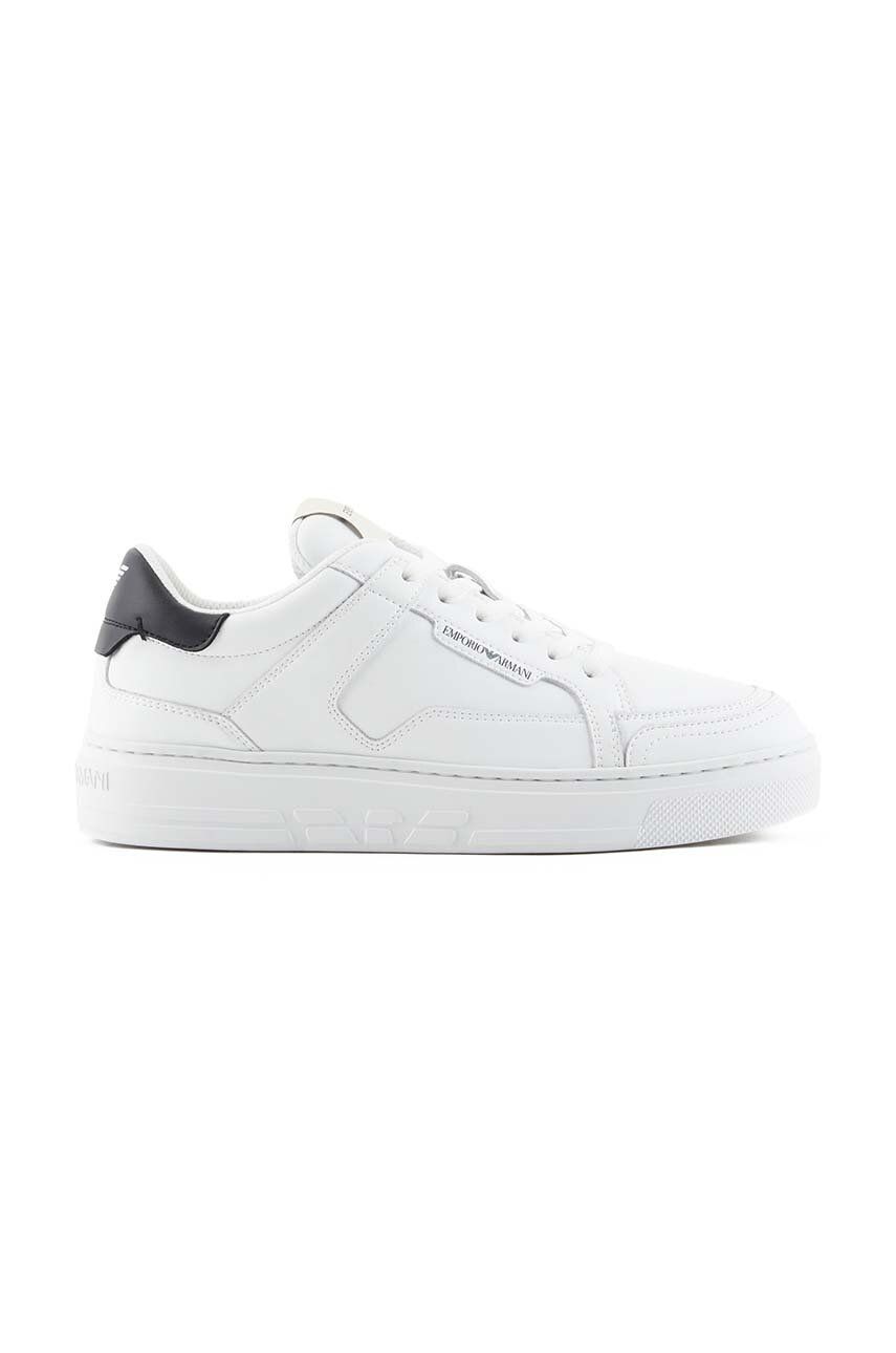 Emporio Armani Sneakers Din Piele Culoarea Alb, X3x188 Xf724 D611