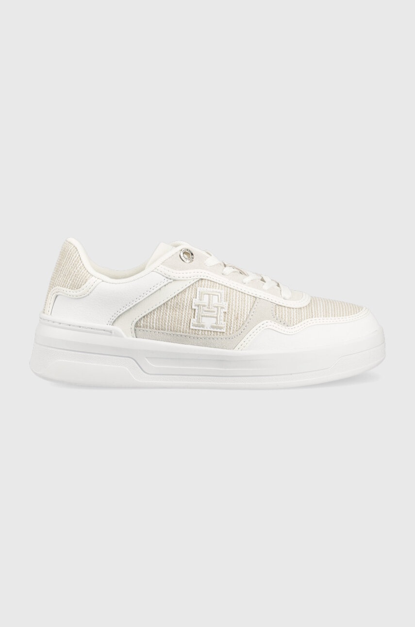

Кроссовки Tommy Hilfiger TH WOVEN BASKET SNEAKER цвет бежевый FW0FW07289