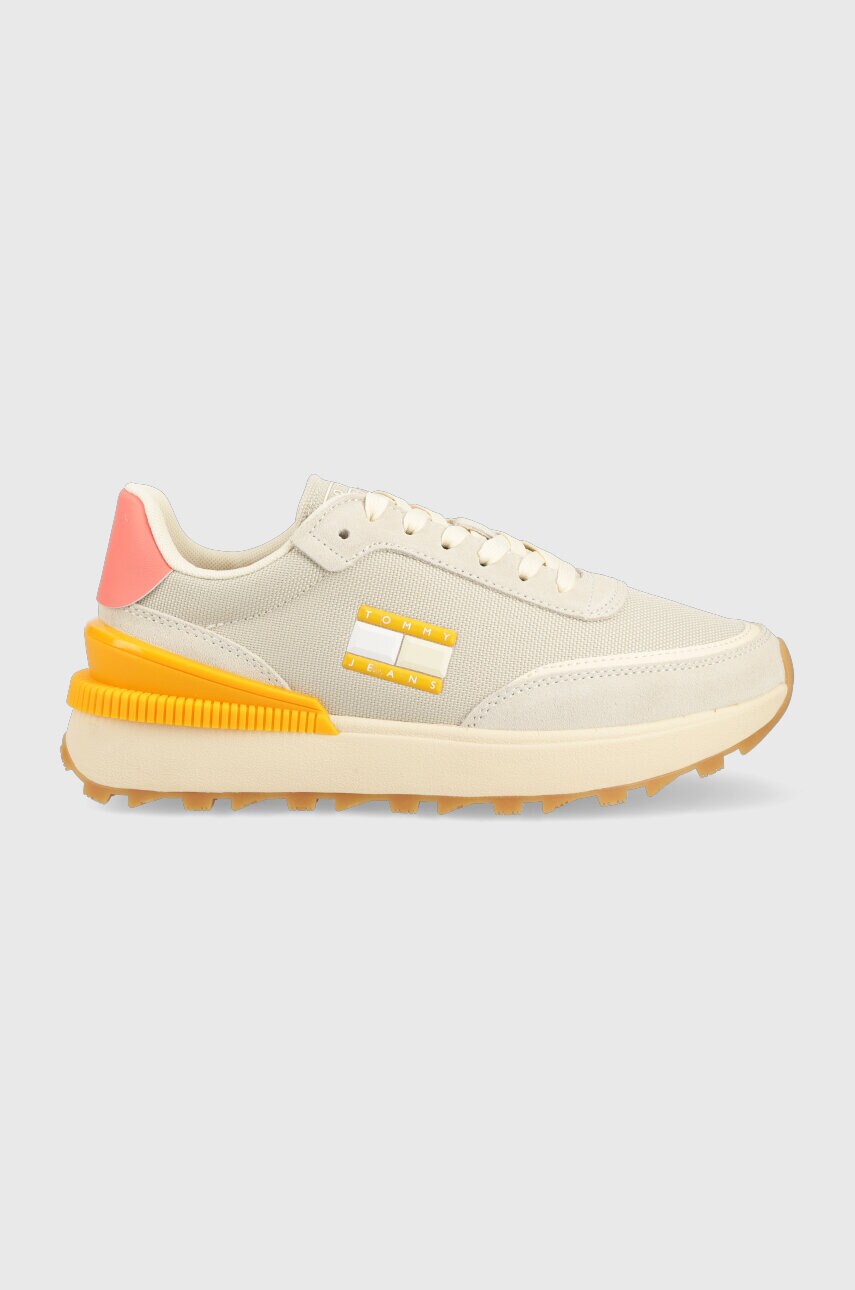 

Кроссовки Tommy Jeans TJW TECH RUNNER цвет бежевый EN0EN02358