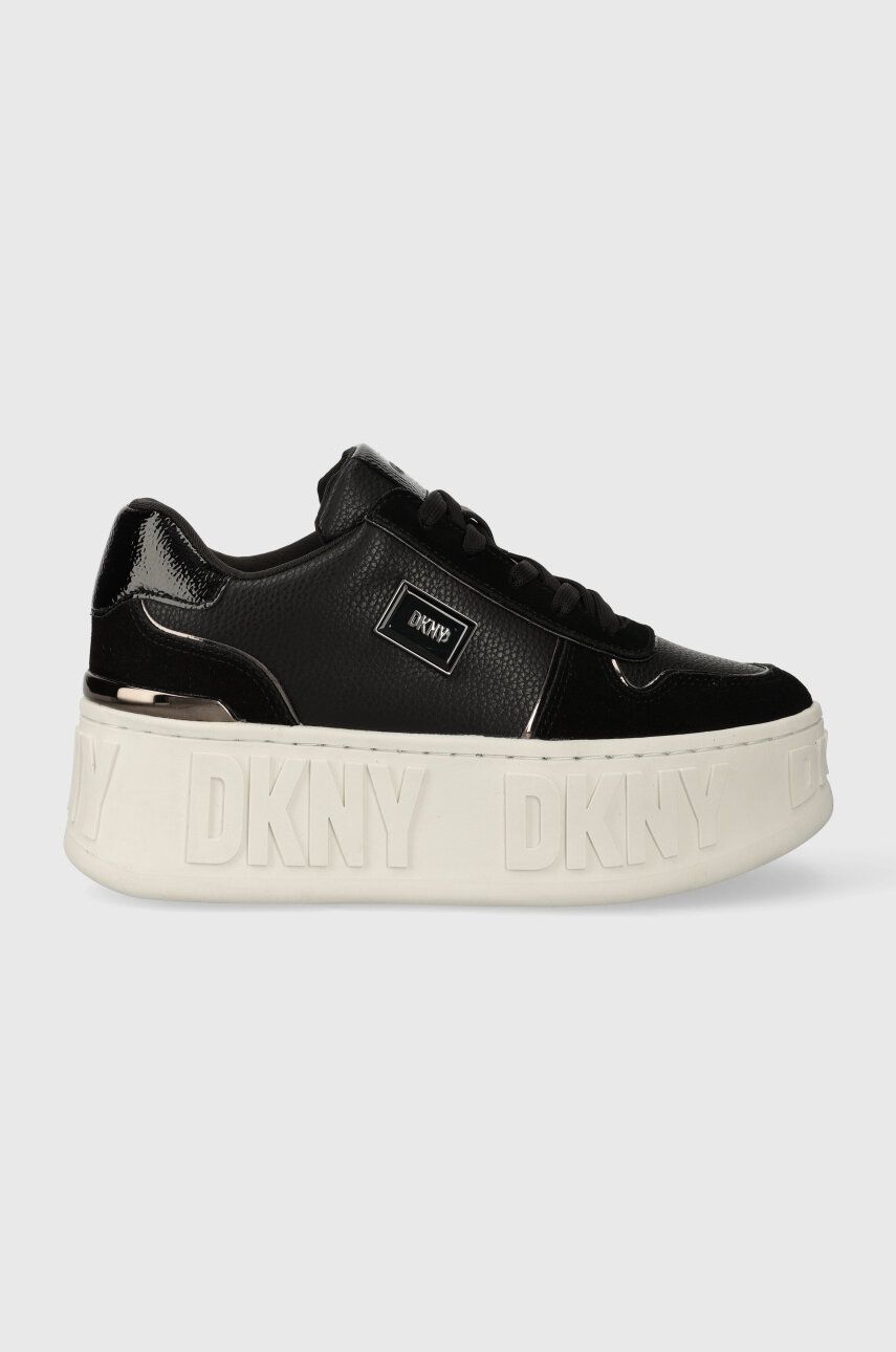 Sneakers boty Dkny Lowen černá barva, K3361202 - černá - Svršek: Umělá hmota
