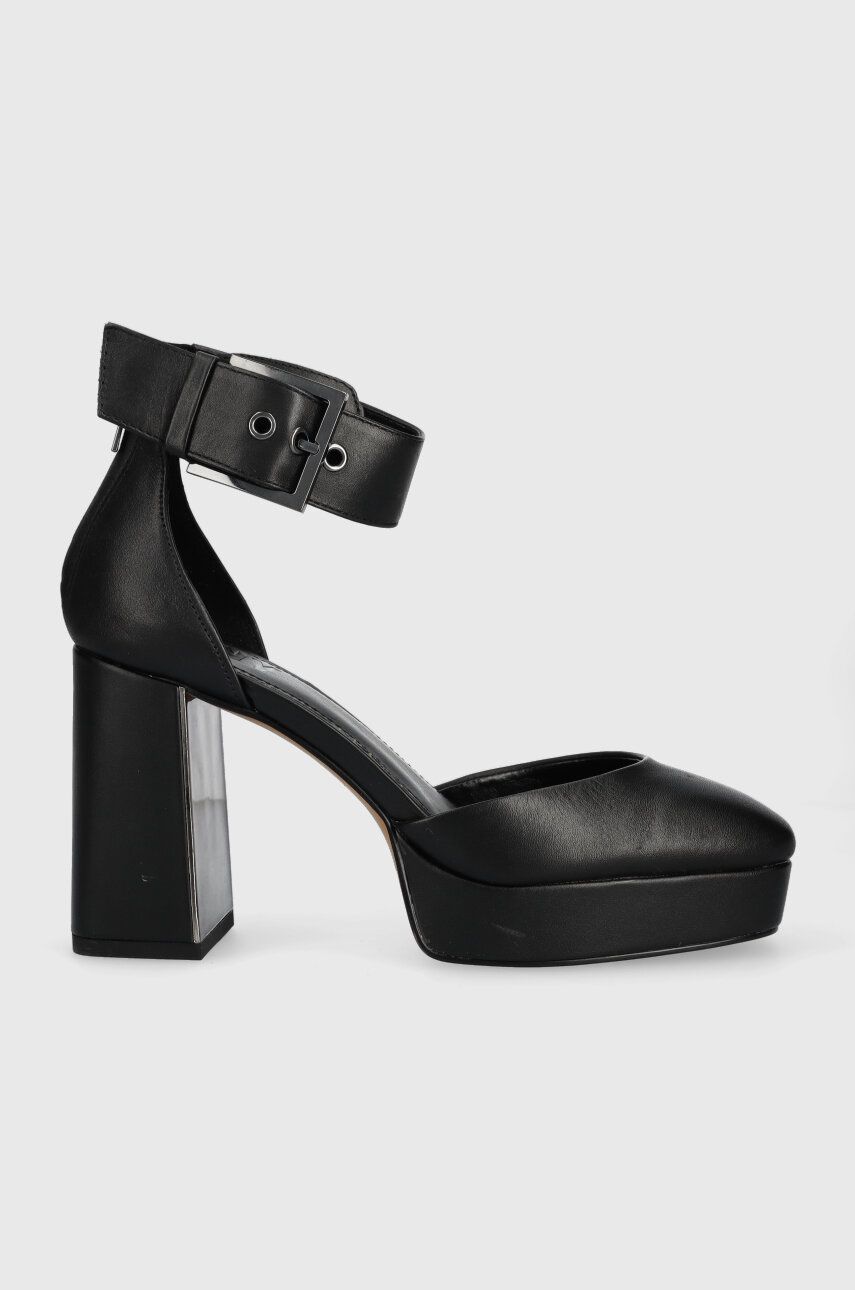Dkny pantofi de piele Barra culoarea negru, cu toc drept, K2301920 femei 2023-09-23