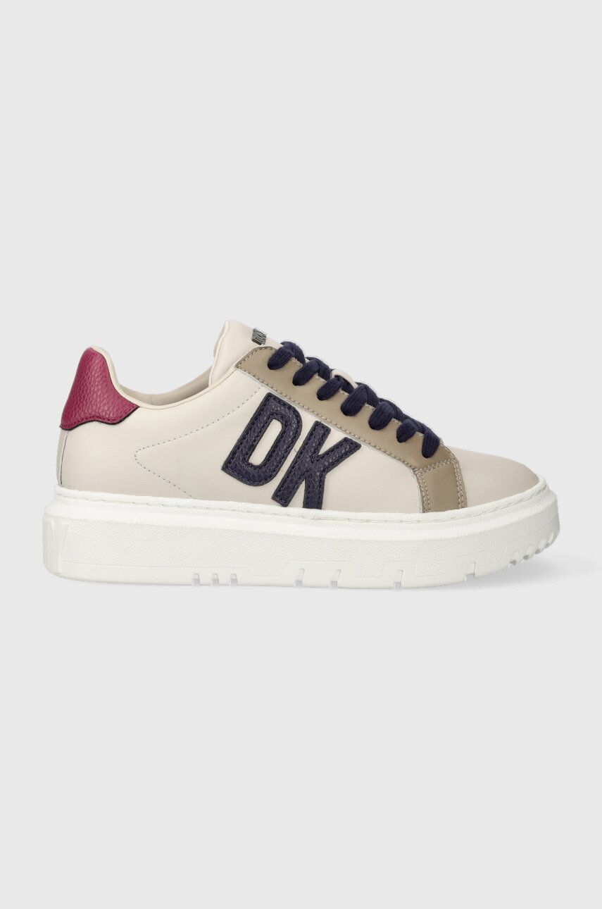 Sneakers boty Dkny Marian béžová barva, K2305134 - béžová - Svršek: Umělá hmota