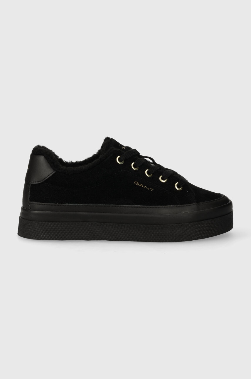 Gant Sneakers Din Piele Intoarsa Avona Culoarea Negru, 27533155.g00