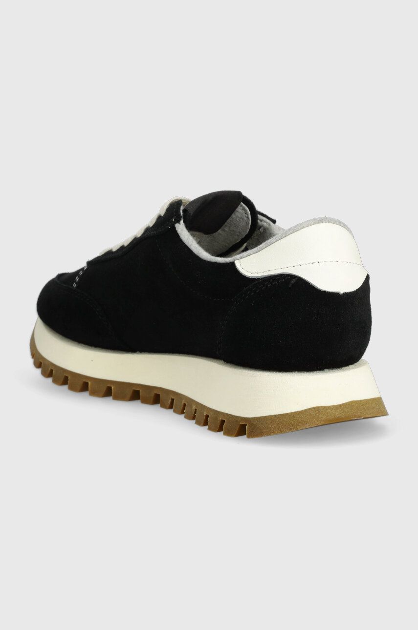Gant Sneakers Din Piele Intoarsă Caffay Culoarea Negru, 27533167.G00