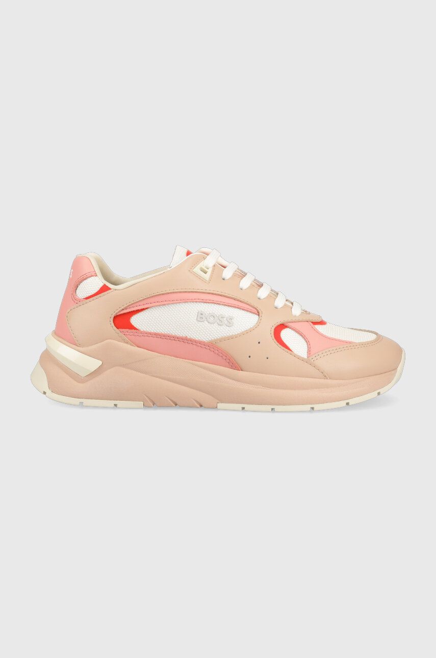 Levně Sneakers boty BOSS Skylar růžová barva, 50498582